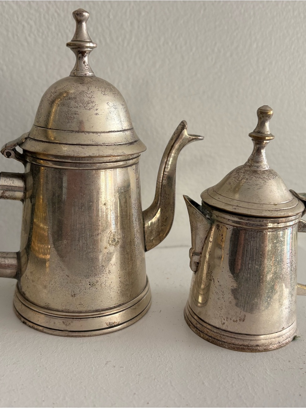Silver plated pots